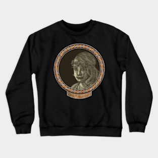 Melancholy Girl (frame silver copper celtic rope) Crewneck Sweatshirt